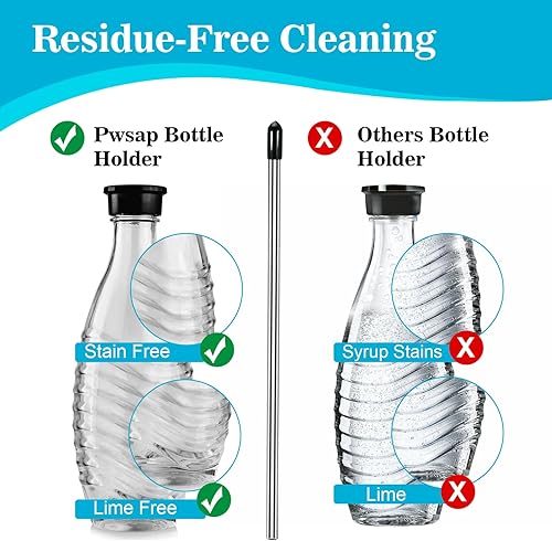 Lot de 6 Supports de pour Lave-Vaisselle, Porte-bouteilles et porte-verre Universels pour Lave-Vaisselle Verre Support pour Lave Vaisselle en acier inoxydable avec couvercle Anti-Rayures - Nail Gallerys