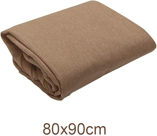 Faderr Housse de pouf sans rembourrage, housse de pouf paresseux, protection de pouf, housse de canapé pour adultes et enfants (marron, taille : 80 x 90 cm) - Nail Gallerys