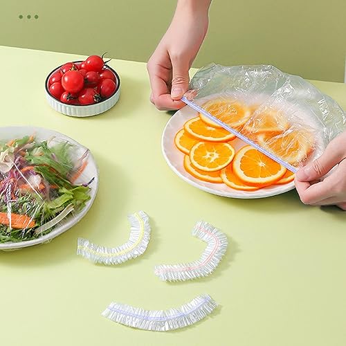 Housses extensibles pour bols, housses alimentaires réutilisables - 100 pièces de manchons alimentaires réutilisables, housses alimentaires réutilisables, sacs de cuisine étanches pour bol et - Nail Gallerys