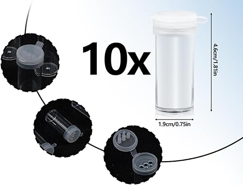 Lhbwhiz 10 pièces salière et poivrière en plastique,très petites bouteilles d'épices,mini distributeur d'épices portable,shaker à épices avec couvercle et trous,pour barbecue en plein air,camping - Nail Gallerys