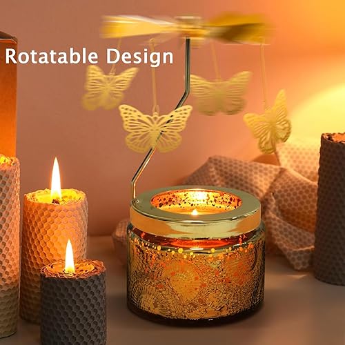 Cadeau Femme, Rotatives Papillon Bougie Parfumées Ensemble Cadeau pour Bath Yoga, Cadeau pour Maman Cadeau Fête des Mères Cadeau Saint Valentin Cadeaux de Noël pour Maman - Nail Gallerys