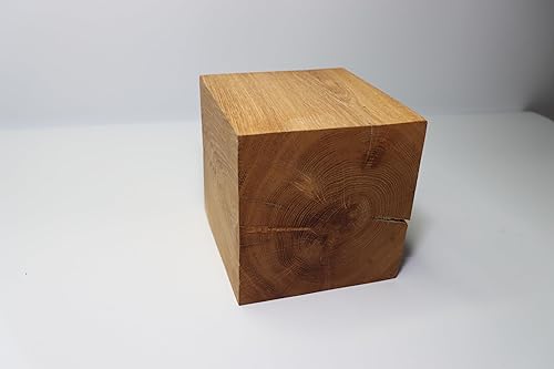 WestTree Étagère en chêne massif, 15x15x15cm, 1 shelf, Style rustique, Cube, Mural, Dos nu, Huilée, Artisanat, Design rustique, Facile à installer - Nail Gallerys