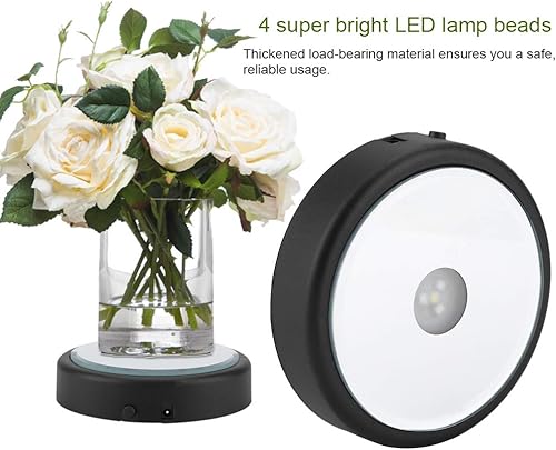 Base d'affichage LED - Support de lampe LED - Support de lampe USB ou batterie - Base lumineuse ronde à 6 couleurs changeantes - Base lumineuse USB - Nail Gallerys