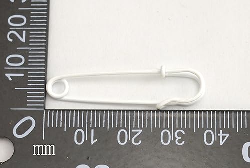 Wuuycoky Lot de 10 épingles à nourrice blanches de 50 mm de long - Nail Gallerys
