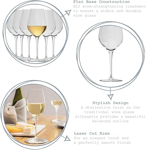 Bormioli Rocco Inalto Tre Sensi Moyen Verres à vin Set - 430ml - Paquet de 12 - Nail Gallerys