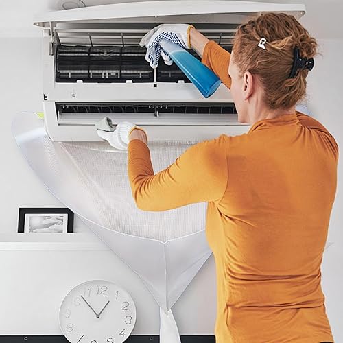 Fenayuu Kit de nettoyage CA, kit de nettoyage pour climatisation, split de climatisation, outil de nettoyage pour systèmes de ventilation avec housse anti-poussière murale pour la maison - Nail Gallerys