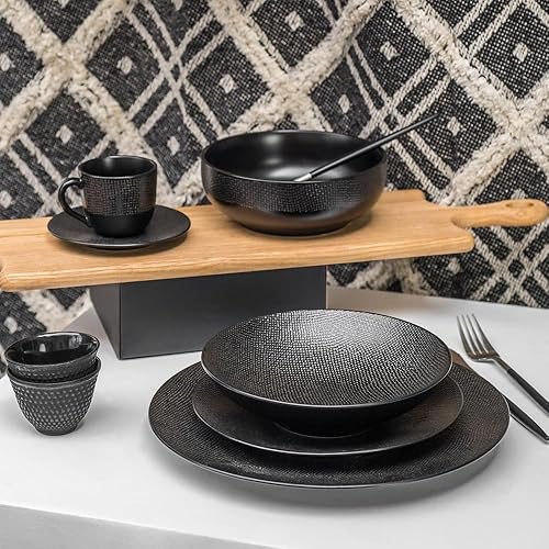 Table Passion - Saladier Vésuvio noir 24 cm - Nail Gallerys