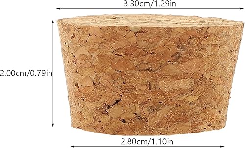 Lot de 20 bouchons de bouteille de vin pour décorer - Cabilock - Pour bricolage - En bois tendre naturel - Bouchons en liège - Pour le vin, la bière, le bricolage - Nail Gallerys
