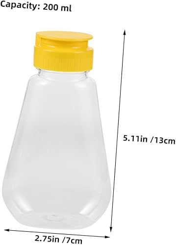 KITANDOVE 2pièces Bouteilles Plastique Pour Condiments Étanches Distributeur De Miel Réutilisable Pour Ketchup Moutarde Et Sauce Flacons - Nail Gallerys