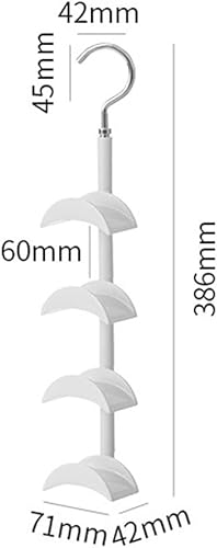 Gfamous Support Rangement Sac à Main 38.6 x 7.1 x 4.2 cm Porte-Cravate Réglables Cravate Rack Crochet Cintre Organisateur,Porte Sac à Main,360 Degrés Rotation Multifonction - Nail Gallerys