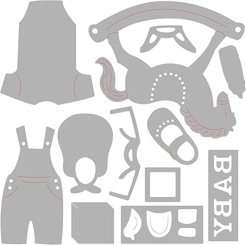 Sizzix Nouveau bébé # 2 Matrice, Multicolore, Taille Unique - Nail Gallerys