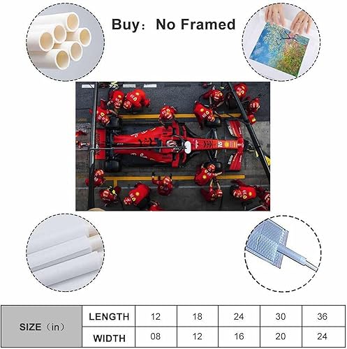 hoxaooi Poster pour la grande course de voitures classiques de Monaco 1999 Poster pour chambre, art mural esthétique sur toile, décoration de chambre à coucher, 30 x 45 cm - Nail Gallerys