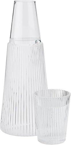 STELTON - Pilastro Carafe with Glass 1 l (x-507) - Nail Gallerys