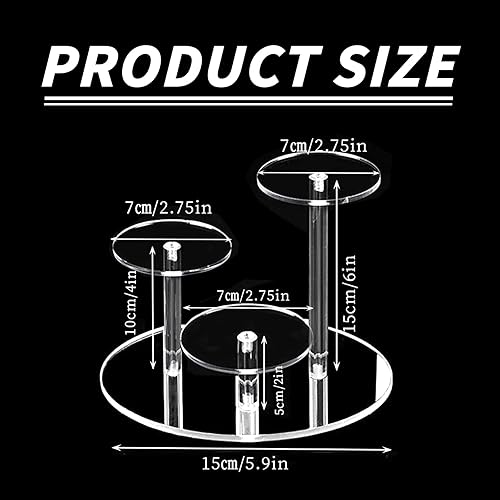 Présentoir en Acrylique Claires, Transparente Presentoir Parfum Support Acrylique Claires Présentoir Acrylique Étagère pour Objets de Collection Bijoux Gâteau Donuts Parfum Affichage, 1 Pièces - Nail Gallerys