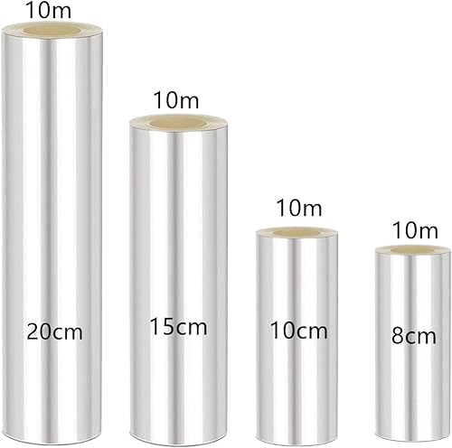 Kiswleon 4 Rodoide Transparent Patisserie(20 cm + 15 cm + 10 cm + 8 cm) x 10 m - Pour Décoration De Gâteau Au chocolat, Film Protecteur Pour Les Bordures De Gâteaux,Gâteau en Mousse, Dessert - Nail Gallerys