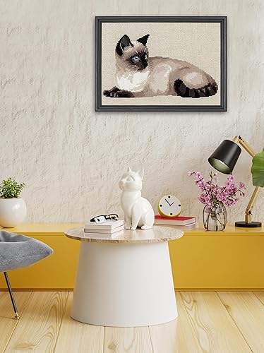 RIOLIS RI-1066 Siamois Kit de Broderie au Point de Croix Multicolore 38 x 26 cm - Nail Gallerys