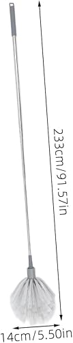 JECOMPRIS Plumeau Télescopique Extensible pour Nettoyage De Plafond Et Toits Brosse À Poils Durs pour Éliminer Les Toiles Araignée Poussière Outil Léger pour Usage Domestique Couleur Bleu Ciel - Nail Gallerys