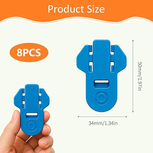 wilcractk Ouvre Boite Bouchon Canette Soda avec Poignée Ergonomique, Ouvre-Bocal Sans Effort, Couleurs Assorties, Lot de 8, Idéal pour Cuisine, Pique-Nique et Usage Quotidien - Nail Gallerys