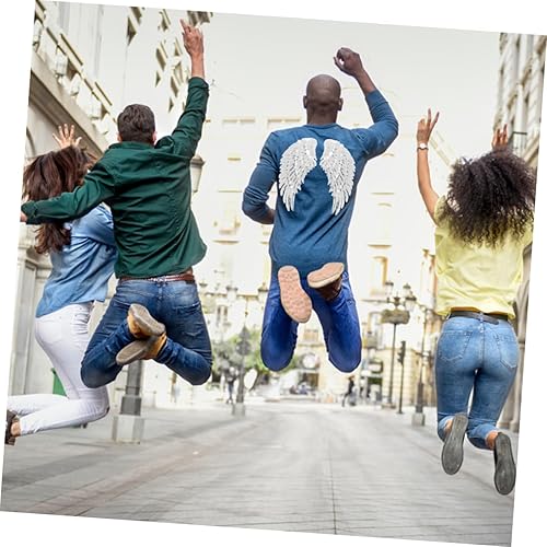 Lurrose 2 Paires ailes d'anges patch de vêtements matériel de décoration de vêtements accessoires de déguisements patch couture applique style thermocollant écusson à sequins - Nail Gallerys