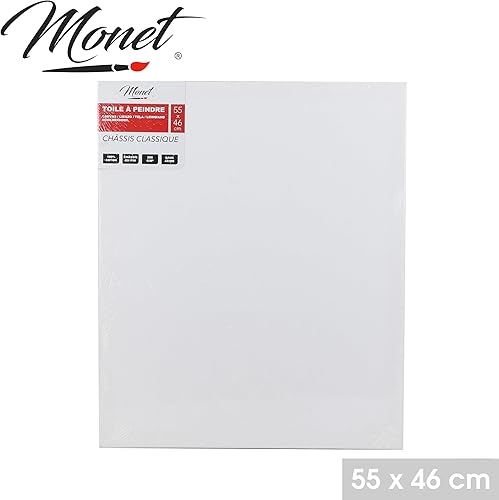 'ARTISTE' TOILE A PEINDRE 55X46CM AVEC CHASSIS EN PIN ET TOILE 100% COTON - Nail Gallerys