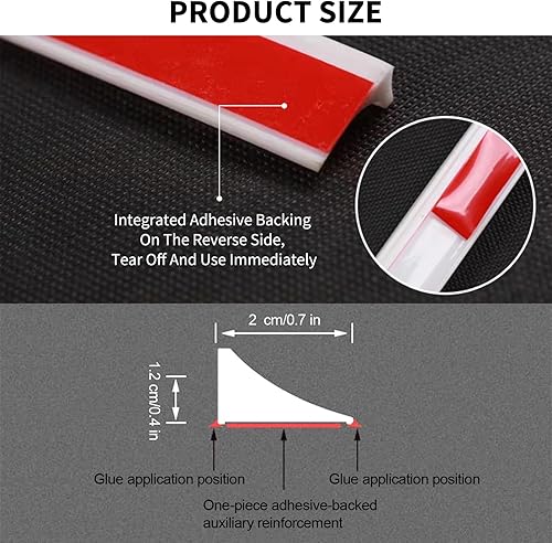 Silicone Seuils de Douche, 200CM Bande imperméable Pliable, Joint Etancheite Douche, Joint De Douche Pour Paroi en Verre, Seuil de Douche en Silicone pour Plancher de Douche (Noir) - Nail Gallerys