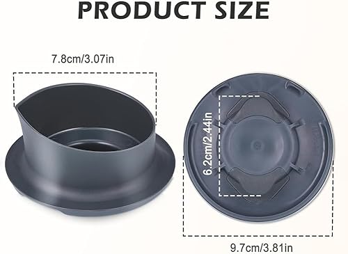 Gobelet doseur pour Thermomix TM5 TM6, convient à un usage alimentaire, gobelet doseur amovible avec échelle de 100 ml et 50 ml, résistant à la chaleur et au froid, accessoire Thermomix de 100 ml - Nail Gallerys