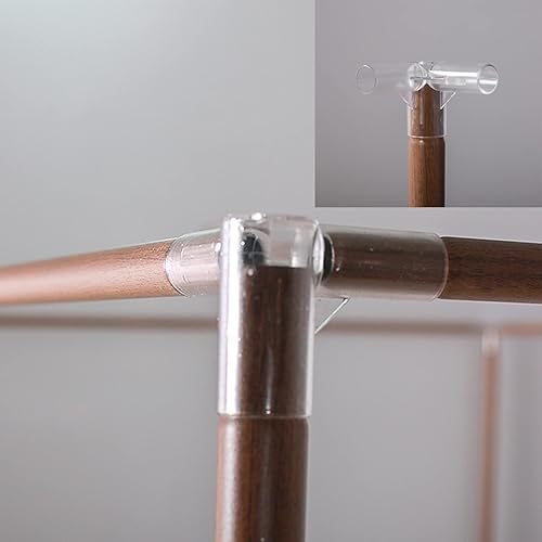 Cadre de lit à baldaquin en métal, Support de moustiquaire à Grain de Bois en Acier Inoxydable, Poteau de lit à Quatre Coins, Facile à Installer, Support de moustiquaire s'adapte - Nail Gallerys