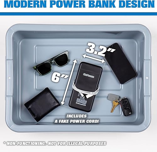 GoPong Power Bank Flasque – Récipient à Alcool caché de 236,8 g, Comprend Un Entonnoir et Une Bouteille d'alcool avec Bec verseur - Nail Gallerys