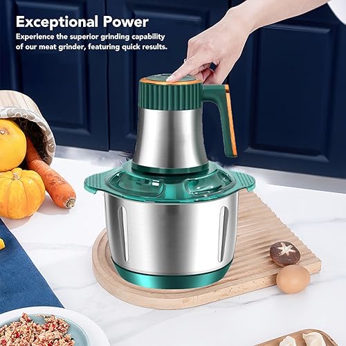 Hachoir à Viande 500 W avec Grande capacité de 5 L, Robot Culinaire électrique en Acier Inoxydable pour Viande, Légumes et Plus Encore, Conception Multifonctionnelle, Usage - Nail Gallerys