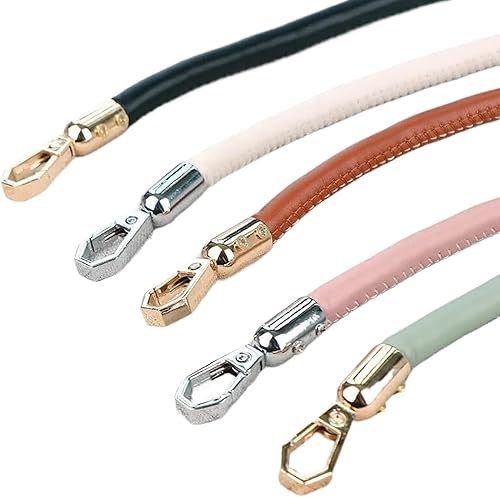 30/40/60/115Cm Ceinture De Sac en Cuir Chaîne en Or Boucle Poignée Sac À Main Sangle Dame Sac Poignées Sac À Bandoulière Sangles De Remplacement, Boucle argentée Blanche, 40cm - Nail Gallerys