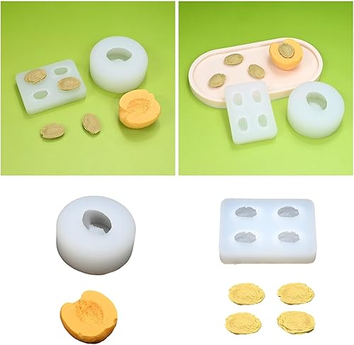 Ksikdeg Moule réaliste en silicone abricot 3D pour fondant, décoration de gâteau, moule à chocolat pour les amateurs de pâtisserie de cuisine - Nail Gallerys