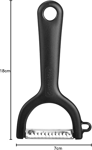 Gastromax Évideur de Pommes - Dénoyateur à Pomme - Vide Pommes - Lame en Acier Inoxydable - Poirgnée en Polypropylène - Noir - Accessoires de Cuisine et Maison - 20,5 cm - Nail Gallerys