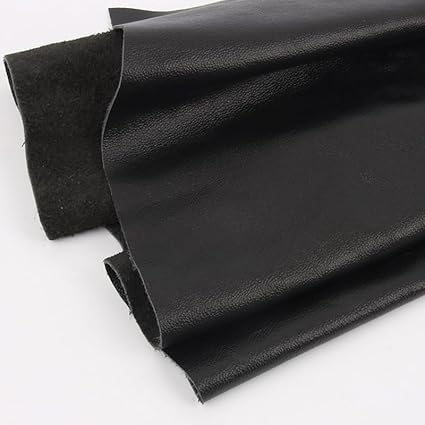 BAICO Cuir de Vachette à Grain véritable Noir qualité Cuir véritable Peau de Veau Souple en Cuir d'épeautre Entier pour Gants vêtements - Nail Gallerys