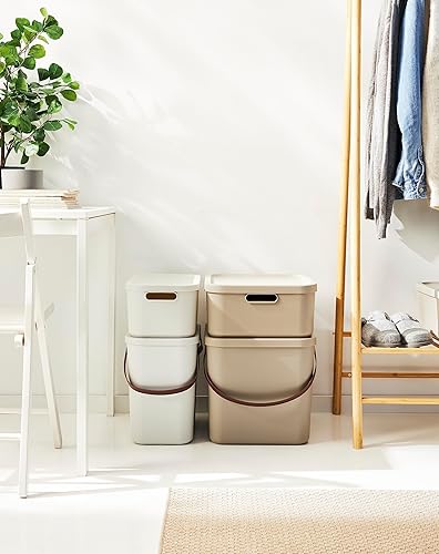 Rotho Albula Boîte de rangement 40l avec couvercle, 40l (40.0 x 40.0 x 34.0 cm), Anthracite - Nail Gallerys