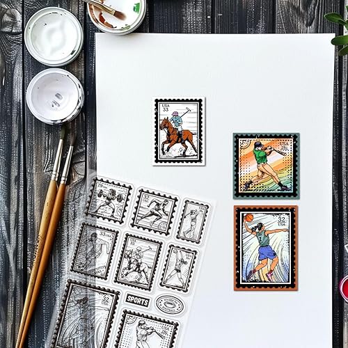 GLOBLELAND Tampon Transparent en Silicone avec Motif de Billet Vintage pour le Scrapbooking les Tickets de Train et D'Avion Étiquette et Cadre pour la Fabrication de Cartes L'Embossage - Nail Gallerys