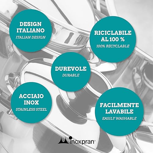 INOXPRAN 592 Gamme avec Panier, Acier Inoxydable, Gris, 26 x 20 x 18 cm - Nail Gallerys