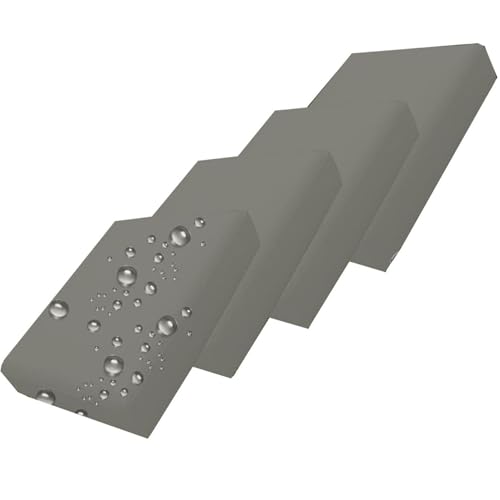 Housse de Coussin Exterieur Impermeable pour Salon de Jardin, Housses de Coussin de Siège de Canapé 60x60/50x50/65x65cm,avec Fermeture Éclair, pour Intérieur Et Extérieur(Navy Blue,50x55x10cm 2pcs) - Nail Gallerys