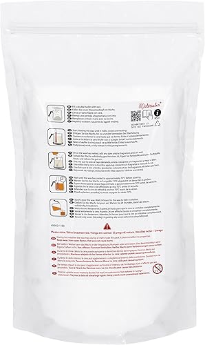 Materialix Poudre de cire de paraffine pour bougies - Différentes tailles (1 kg) - Cire de bougie, sable de bougie à couler - Nail Gallerys