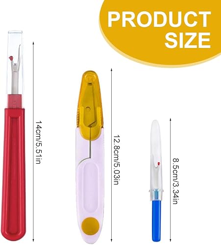 EIHI 5 Pièces Découseurs Couture Decoud Vite, Coupe Fil Couture Seam Ripper de Pince Accessoire Couture Séparateurs de Coutures pour Coutures à Coutures Ouvertes Ourlets - Nail Gallerys