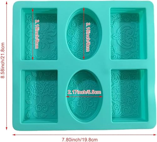 Moule Savon, Moule à Savon en Silicone, Moulle a Savon Fait Maison, Soap Mold, Fournitures de Fabrication de Savon Moule de Cuisson Doux Antiadhésif pour Muffins à Cupcakes,Pour Fait Maison Artisanat - Nail Gallerys