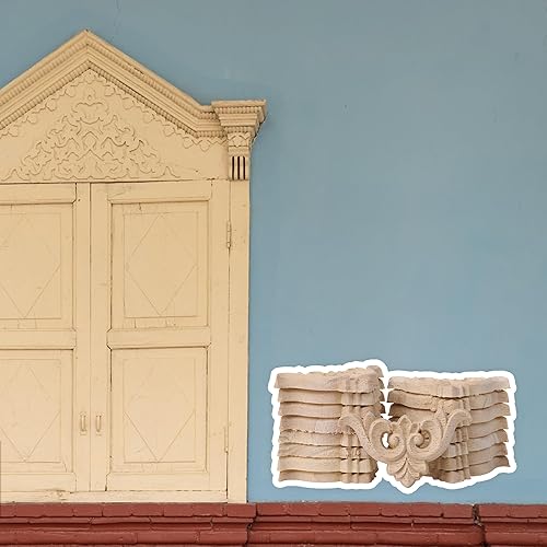 Yibuy Lot de 16 appliques d'angle en bois sculpté pour armoire Type C-15 2 x 2 - Nail Gallerys