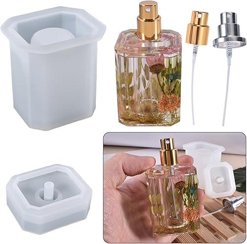 Outils de moulage de résine de silicone pour bouteille de fabrication de résine époxy avec pompe distributeur pour homme et femme - Nail Gallerys