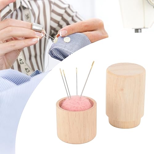Generic Boîte de Conteneur d'Aiguilles à Coudre, Oreiller à Aiguilles Rondes Compactes Multifonctionnelles en Bois de Grande capacité pour la Couture (gingembre), Generic4du27gkwsc-13 - Nail Gallerys