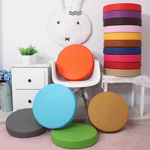 uyeoco Galette de Chaise Ronde Exterieur Imperméable Coussin Chaise de Siège avec élastique Rond Coussin de Tabouret antidérapant Coussin de Chaise(Green,35cmx5cm) - Nail Gallerys