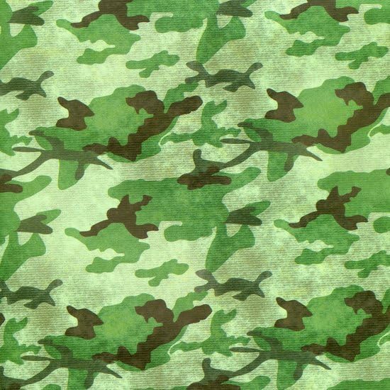 Army Rolls Papier de Couverture - Camouflage Vert - 200 x 70 cm - Lot de 3 - Nail Gallerys