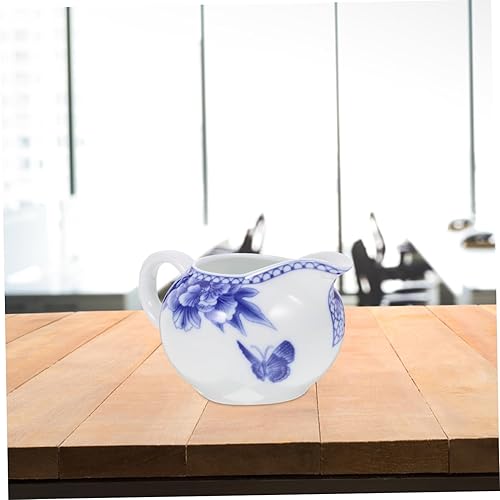 Didiseaon Petit Crémier Porcelaine Chinoise avec Poignée Pichet à Lait Et Sauce Motif pour Maison Restaurant Café Et Buffet - Nail Gallerys