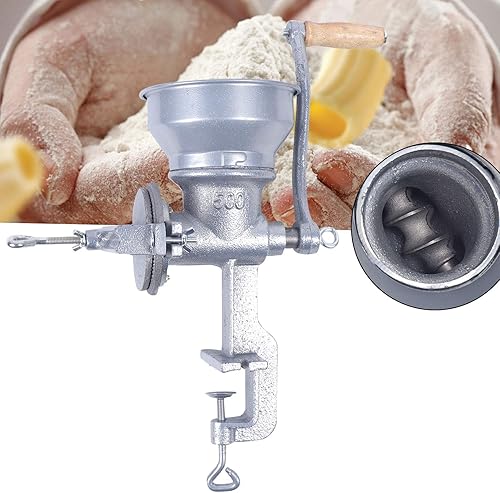 CLEADONG Moulin manuel pour céréales, meuleuse en fonte réglable, moulin manuel pour céréales, haricots, café, noix, haricots, blé, maïs et autres - Nail Gallerys