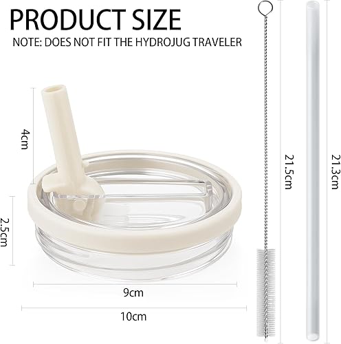 HAMOCOD 2 Couvercles Stanley Cup 40oz Étanches – Réutilisables Stanley Couvercles de Rechange avec 4 Pailles et 1 Brosse à Paille, Accessoire de Remplacement - Nail Gallerys