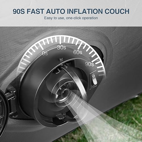 Canapé Gonflable Stores gonflables, Matelas gonflables avec Pompe à air électrique, canapé Gonflable canapé de Camping pour l'intérieur et l'extérieur de la Chambre (180,70,50cm) - Nail Gallerys