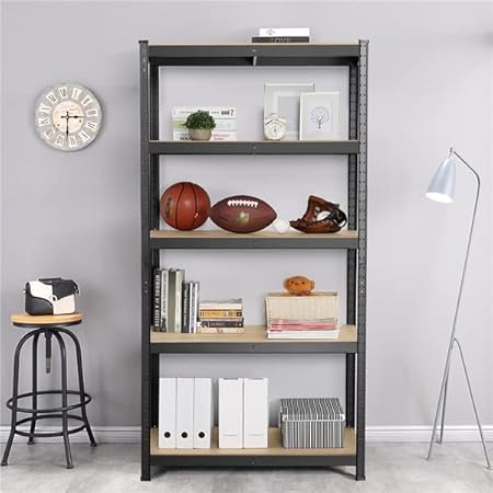 Abician Étagère de Rangement Étagère de Garage Réglable Rayonnage Métallique pour Entrepôt Atelier Salon Cuisine 180x150x45 cm - Nail Gallerys